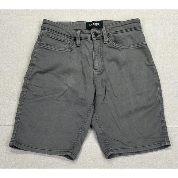 DU/ER N2X Relaxed Shorts Mens 30 Charcoal Gray Performance Stretch 5-Pocket - Picture 1 of 6